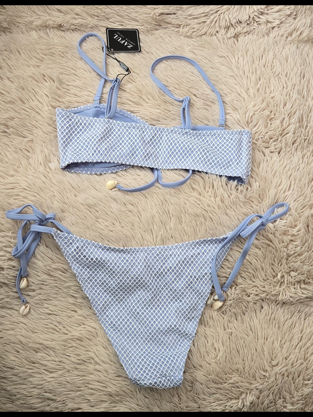 ZAFUL Bandeau Fishnet Bikini #1337 - Picture 4 of 10